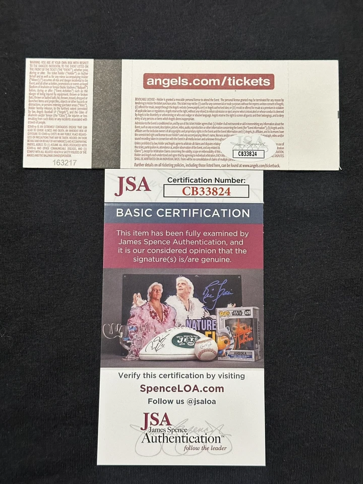 Reid Detmers Signed Autographed MLB Debut Ticket Stub 8/1/21 JSA COA Angels - Image 2 of 2