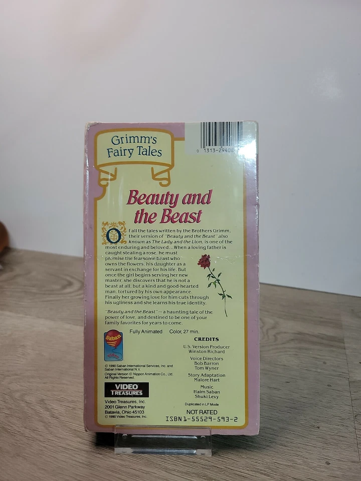 Grimms Fairy Tales VHS Video Beauty and The Beast NIP - Image 3 of 3