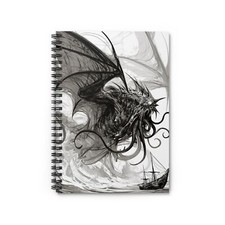 Cthulhu Mythos Spiral Notebook - Adventure Journal, Sketchbook, Gift for ... 