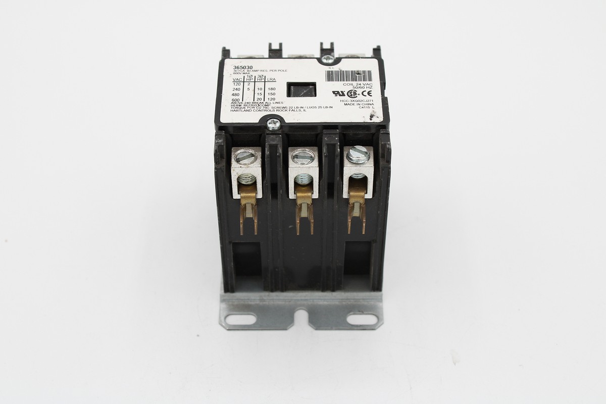 HartlandControls CON-3/120/60, HCDY3XT06CJ999, 3P 120V 60A Contactor - Foto 4