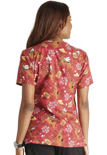 Scooby Doo Cherokee Scrubs Tooniforms V Neck Top TF659 SDVU - Picture 3 of 7
