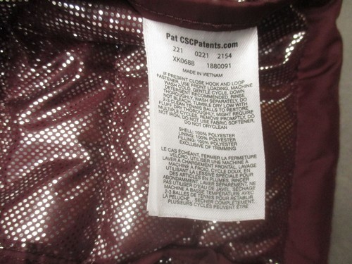 Columbia Size XL Womens Burgundy Full Zip Stand Collar Pocket Insulated Vest 569 - Picture 11 of 12