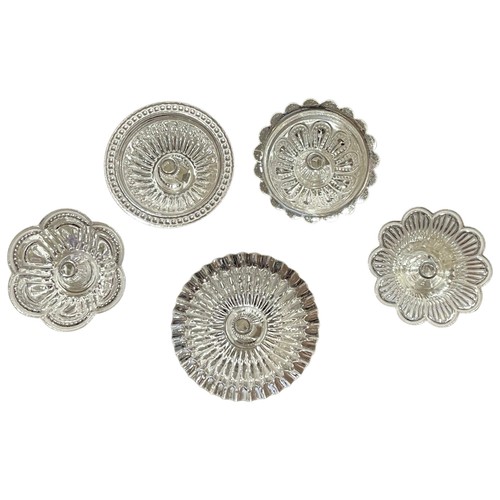 925 Sterling Silver Hallmarked Assorted Designer Diyas (Pack of Five) -#01 - Picture 5 of 8