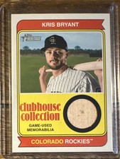 2023 Topps Heritage Clubhouse Collection Relic #CCR-KB Kris Bryant Bat NM/MT