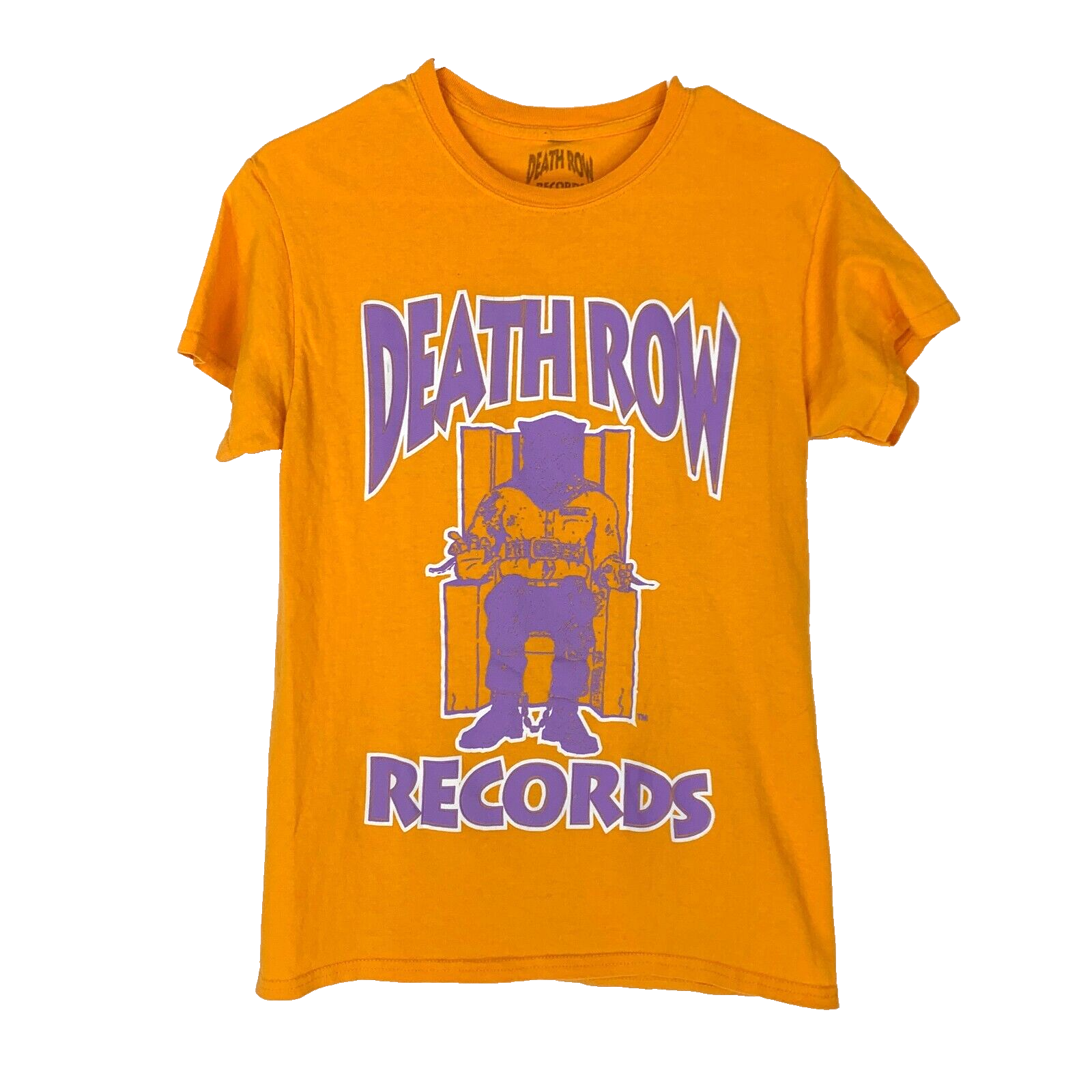 FILA T shirt Death Row Records Ripple Junction con impronte digitali gialla viola piccola