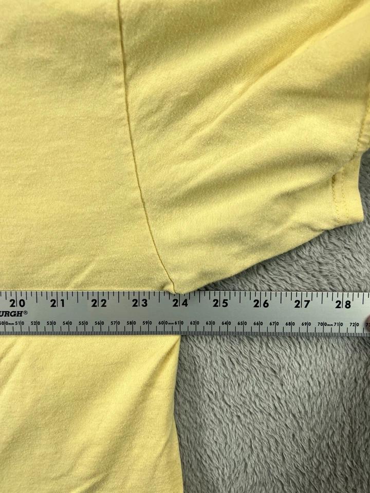 Magellan T Shirt Mens 2XL Yellow Crew Fish Graphic Pocket Short Sleeve Cotton - Image 2 of 4
