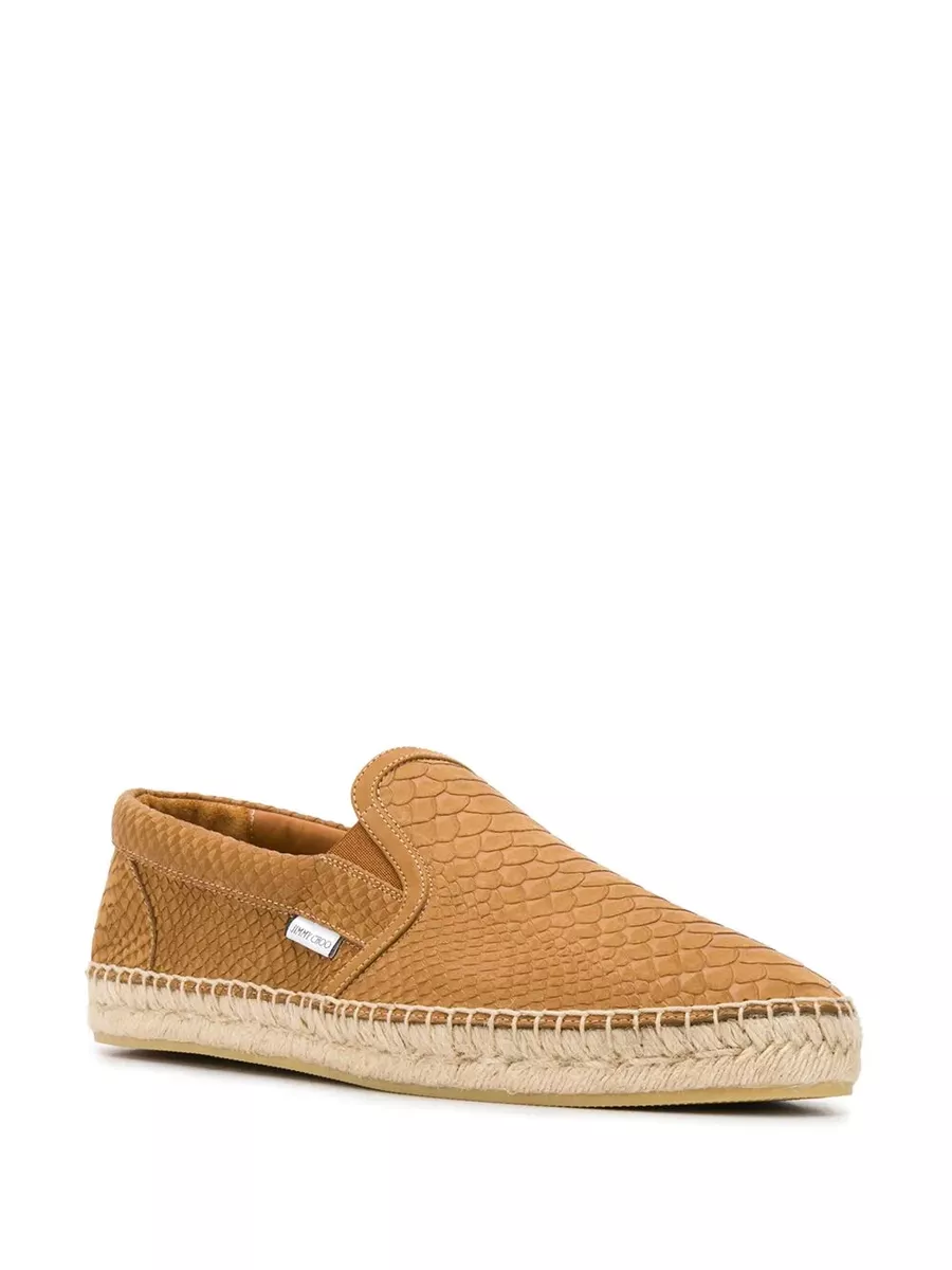 Designer JIMMY CHOO Men 1050 Espadrilles Low Top Leather Fashion