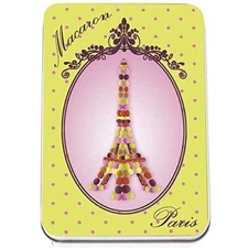 Savon Le Blanc 6pc Assorted Guest Soaps in Macarons Eiffel Tower Tin - 3.5oz