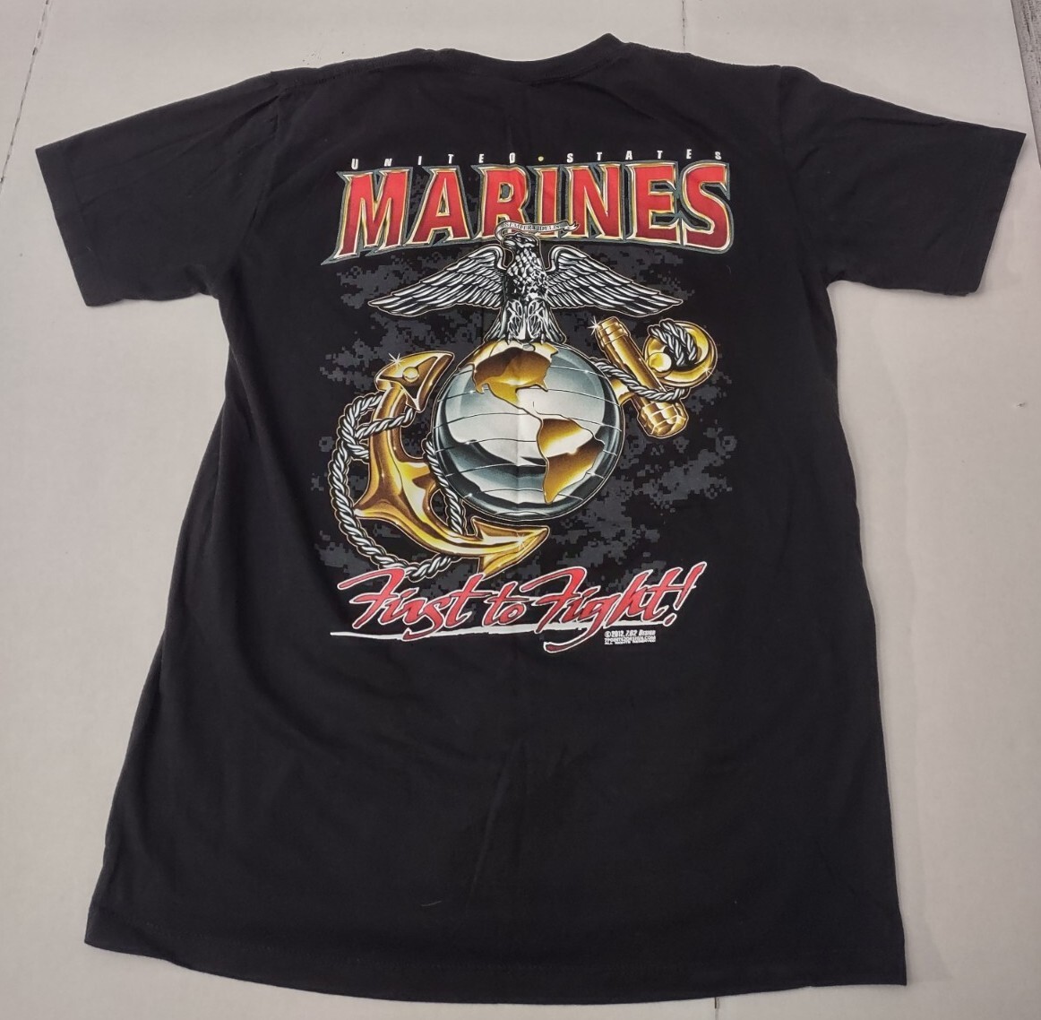 United States Marines First to Fight 7.62 Design Men's Size L Black T-Shirt  | eBay