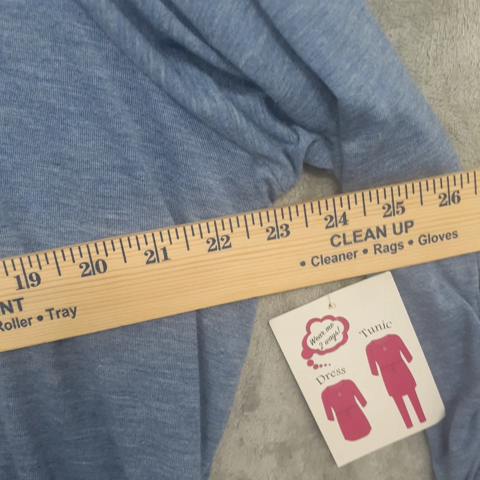 B & B бутик женщин 3 X синий платье туника с 3/4 рукава кружева назад галстук талии - Изображение 4 из 4