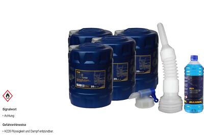 80L MANNOL TS-8 UHPD Super 5W-30 API CI-4 Motoröl Auslaufhahn Schlauch Reiniger