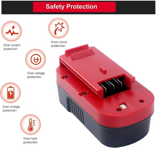 18V 4.5Ah for Black Decker HPB18 18Volt Battery HPB18-OPE 244760-00 Replacement - Picture 6 of 27
