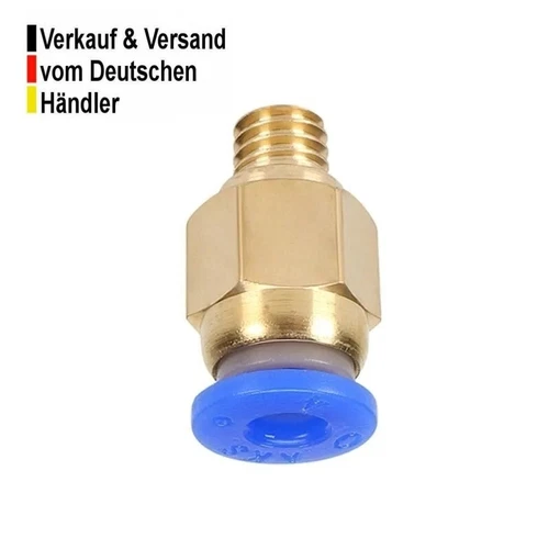 PC4-M6 Pneumatik Verbinder Kupplung Bowden 3D-Drucker Creality Anycubic etc.