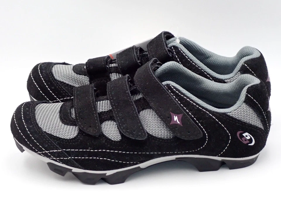 Zapatos de ciclismo especializados Riata MTB para mujer talla 7 negros cuerpo geometría BG ciclismo Foto 4 de 4