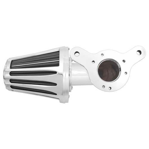 Chrome Cone Air Filter Gray Intake For Harley Touring Road King Glide 2008-2016 - Picture 12 of 15