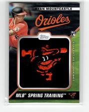 Ryan Mountcastle RC 2021 Topps 1st RC Cap Logo Patch Card Black #/299 Orioles