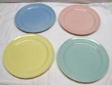 VINTAGE 1940's TAYLOR, SMITH & TAYLOR LU RAY PASTELS 9" PLATES - SOLD SEPARATELY