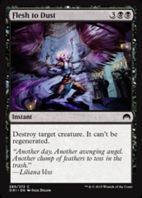 Fleshh to Dust Light Play, English Magic the Gathering MTG Origins | eBay