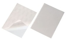Image of Durable POCKETFIX Self-Adhesive Clear Label Sleeve Pockets | 50 Pack | A5
