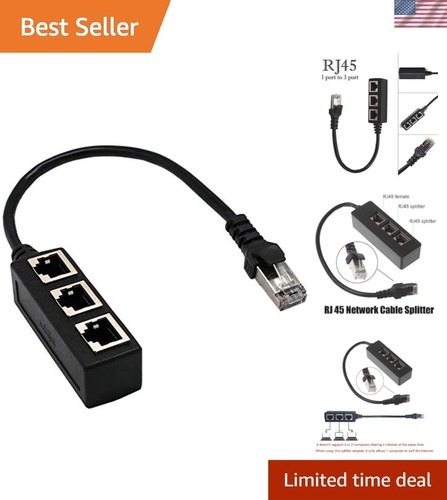 Compact RJ45 Male to 3 Female Adapter - Solution for Efficient Network ...