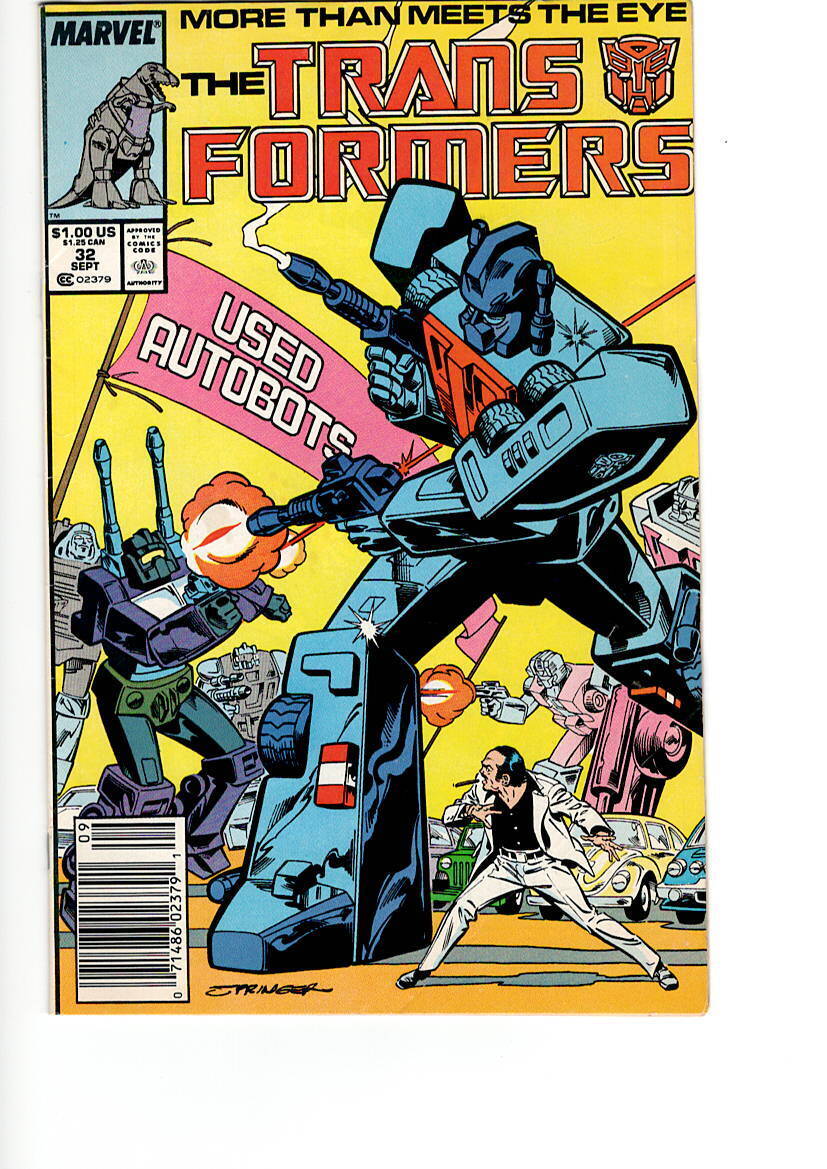 Marvel the Transformers More Than meets The Eye Comic Book 32 September 1987 Marvel the Transformers More Than meets The Eye Comic Book 32 September 1987