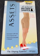 SPANX ASSETS HI WAIST MID THIGH SHAPER NUDE SIZE 2