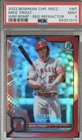 Mike Trout 2022 Topps National NSCC Bowman Chrome Red Refractor 5/5 PSA 9 Pop 1