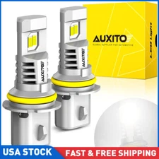 AUXITO 9007 HB5 LED Headlight Super Bright Bulbs Kit HIGH/LOW Beam 6500K White