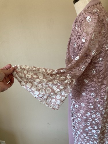 Maya Brooke Pink Lace Jacket Dress Set Sz 10 Mother Of Bride Wedding - Picture 5 of 18