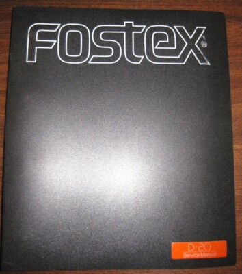 Rare Original Fostex D-20 Service Manual