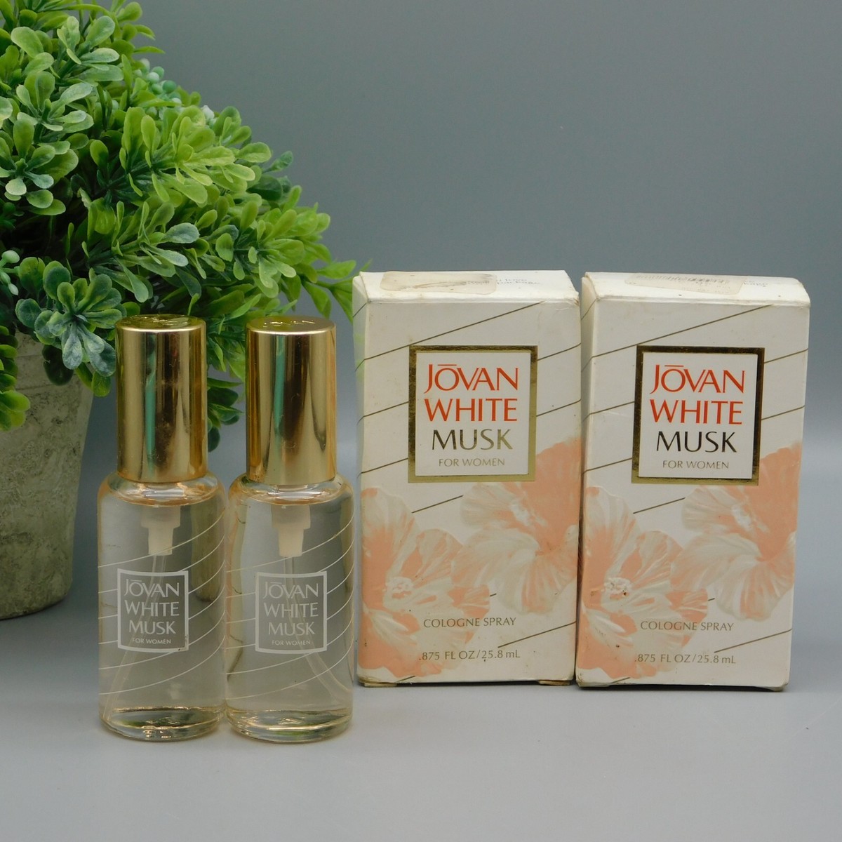 2-Jovan White Musk By Coty for Women Cologne Spray .875 oz New In