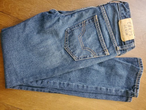CHAPS BOY'S STRAIGHT FIT CLASSIC DENIM BLUE JEANS SIZE 10- Lightly Worn - Picture 4 of 4