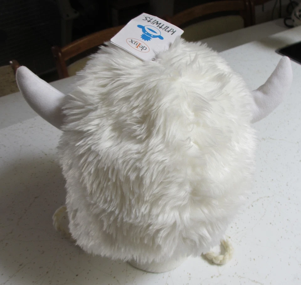 ВЗРОСЛАЯ БЕЛАЯ ШЛЯПА вязаный йети большая нога LND отвратительный сасквотч Bumble костюм deLux - Изображение 2 из 4