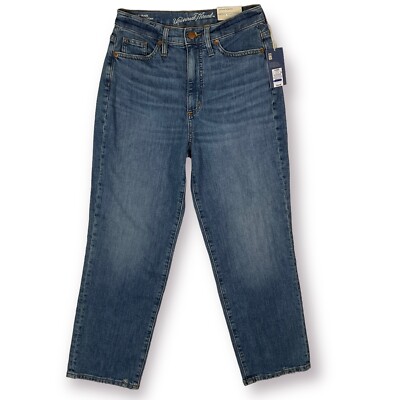 Universal Thread Straight Leg Jeans Sz 2 Vintage High Rise Medium Wash NWT Blue