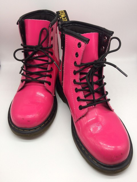 Doc Martens Hot Pink Size 3 Air Wair Delaney Ankle Zipper Boots girls | eBay