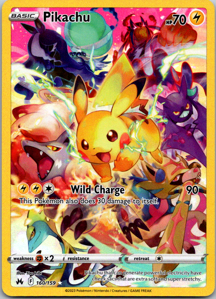 Pokémon TCG Pikachu Crown Zenith 160/159 Holo Secret Rare | eBay