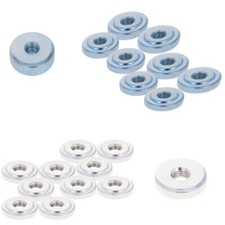 Knurled Thumb Nuts M3/4/5/6/8/10 Female Threaded Thin Type Nickel Plating Blue