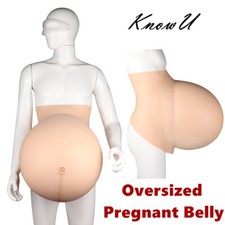 Twins Oversized Pregnant Belly Silicone Fake Belly For Cosplay Transgender