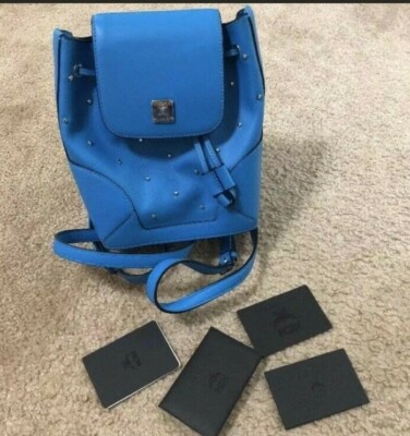 MCM Claudia Studded Backpack MCM Coated Canvas Monogram Studded Mini Claudia Backpack  main image 4