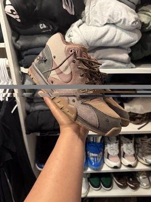 Size 11.5 Nike x Travis Scott Air Trainer 1 SP Cactus Jack Chocolate DR7515-200