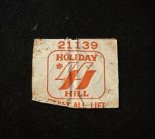 HOLIDAY HILL Vtg ‘Lost Area’ Ski Lift Ticket Mountain High CALIFORNIA Souvenir