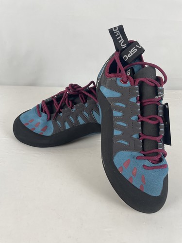 Excellent La Sportiva Tarantulace Women's Climbing Shoes, Topaz/Red Plum, W42