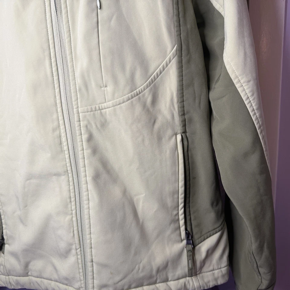 Бесплатная деревенская куртка мужская маленькая зеленая Swoosh 3 кармана на молнии внутренняя подкладка - Изображение 3 из 4