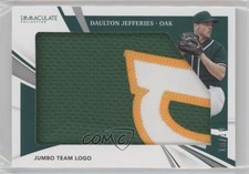 2021 Panini Immaculate Jumbo Jerseys Team Logo 10/10 Daulton Jefferies n0c