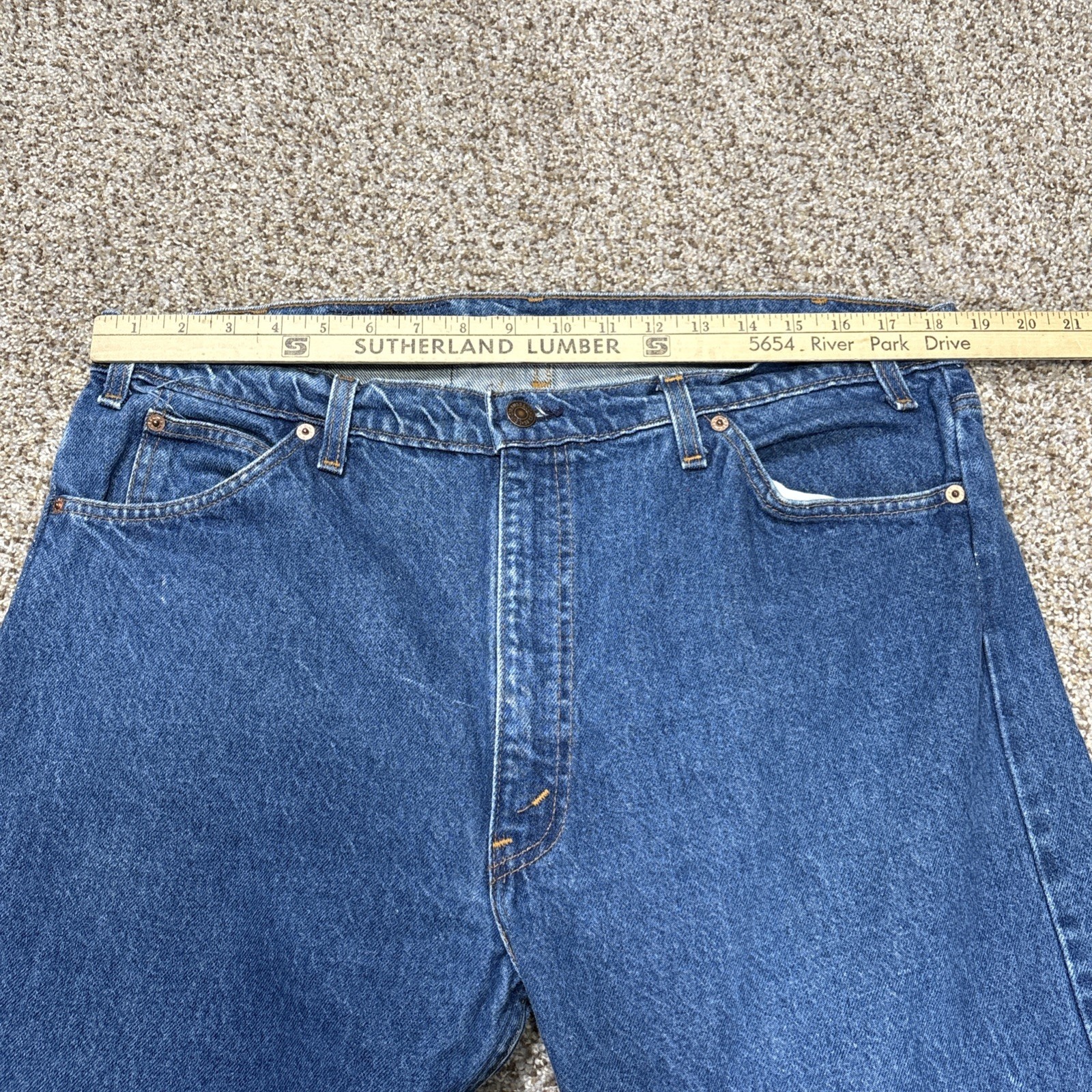 Vintage Levi's 505 Orange Tab Made in USA Jeans Mens 40x32 Measure 37x30.5 - View 6