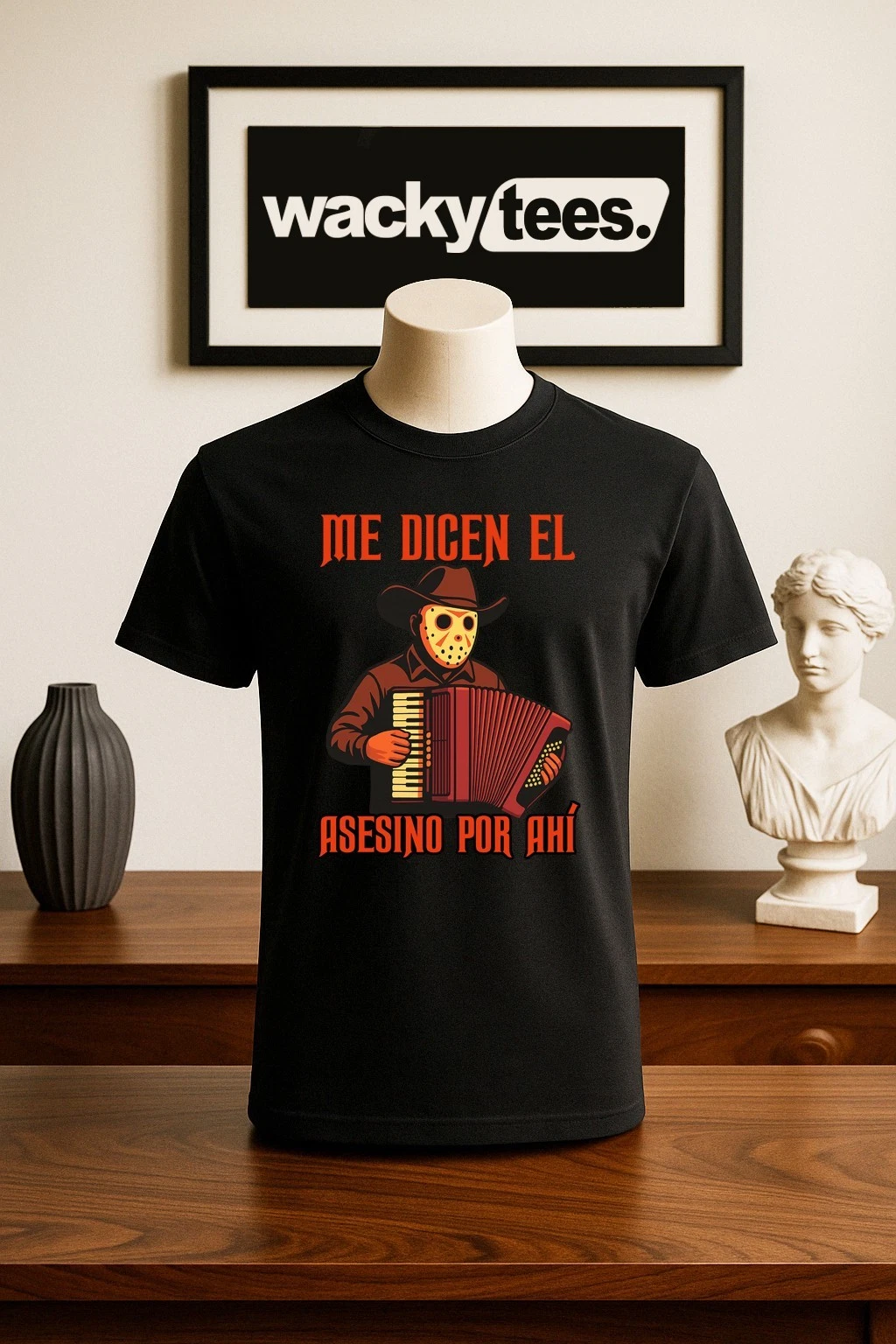 Me Dicen El Asesino Por Ahi Halloween Corrido Jason Voorhees Graphic Tee Shirt