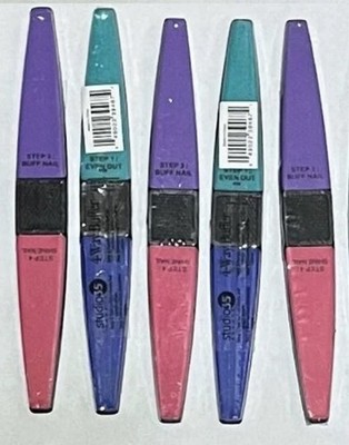 Lot of 5 Studio 35 4 Way Nail Buffer Even Out Smooth Buff Shine 6 Inch Manicure