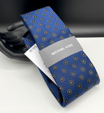 MICHAEL KORS Men's Silk Blend Tie  Navy  Sabala Neat  NEW MSRP 69.50