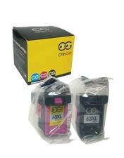 2PK Ink Cartridges Fits HP 63XL Black 63XL Color HP Deskjet 1110 1112 2130 3630
