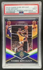2019-20 Panini Kobe Bryant Career Highlights Purple Gold Prizm #/20 PSA 9 Lakers